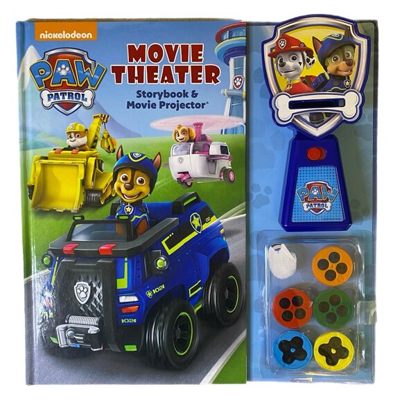 Nickelodean Paw Patrol Movie Theater Storybook & Movie Projector - Picture 1 of 8